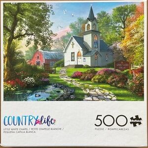 Buffalo Games “Little White Chapel” 500 piece puzzle